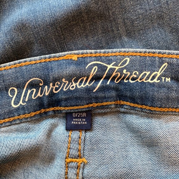 Universal Thread High Rise Skinny Jeans Blue Stretch Denim W25xL28 Womens Size 0 - Picture 3 of 12